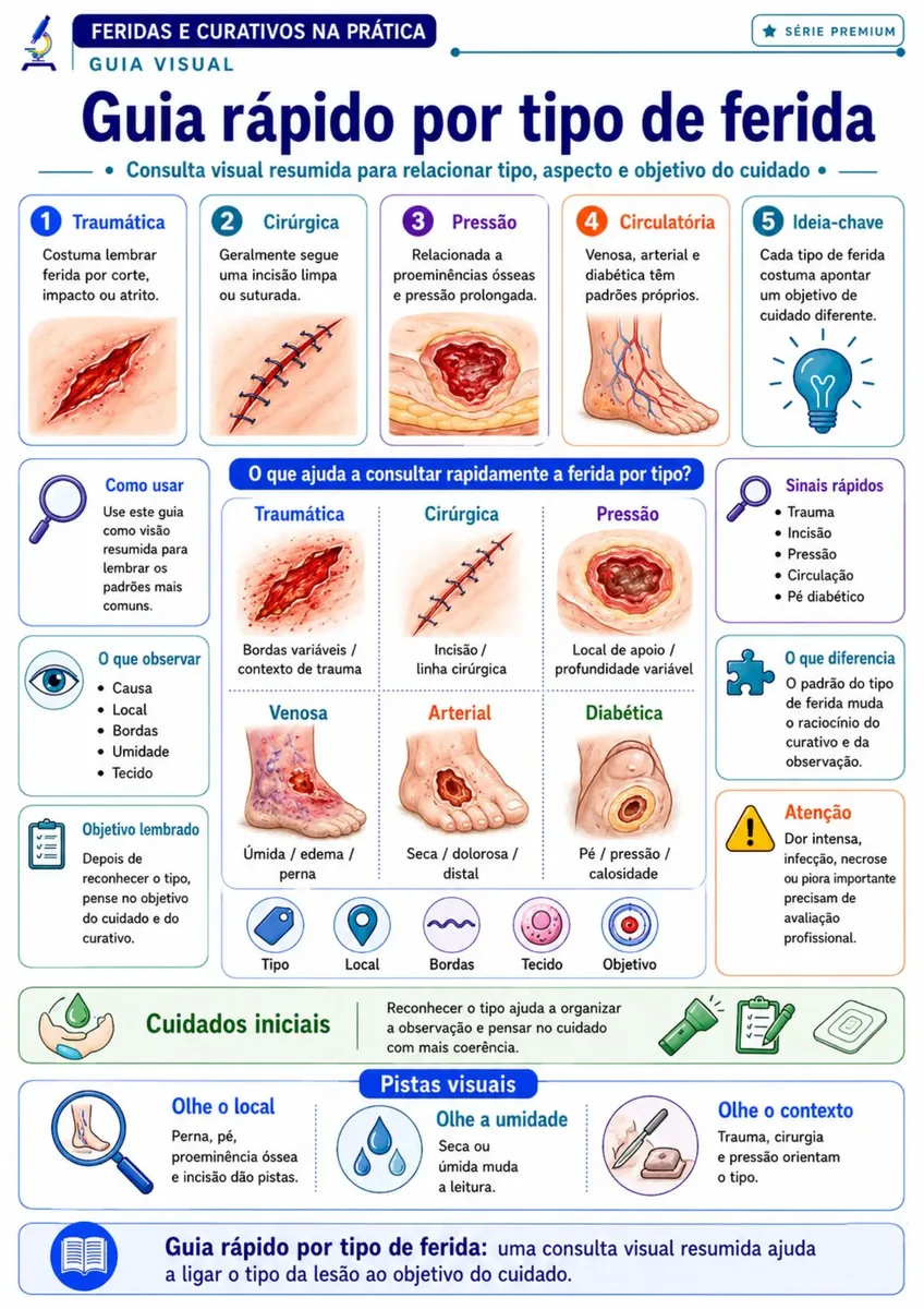 Demonstração do Guia Visual de Feridas e Curativos 7